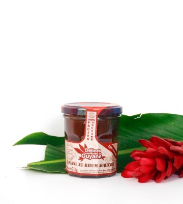 Confiture Banane au Rhum agricole Guyane