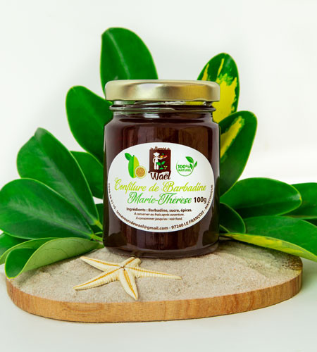 La confiture de barbadine artisanale . Les saveurs de Wael. Martiniqua