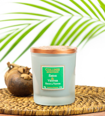 Bougie parfumée Ebène et Vétiver · 180g