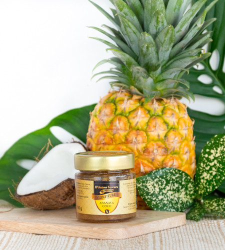 Confiture ananas-coco · D'autres Saveurs · bocal 130g