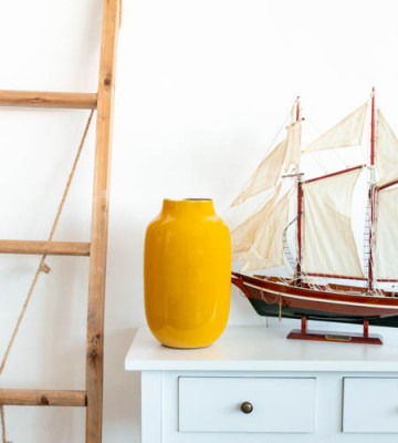 Vase Haut Jaune