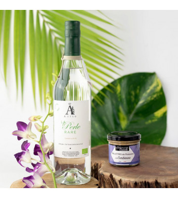 Duo · rhum la Perle rare bio & rillettes de poisson caribéen 105g