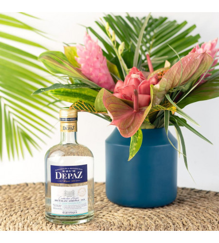 Duo fleurs & rhum blanc cuvée des alizés