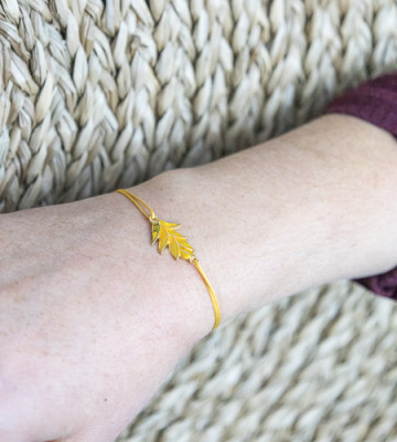 Bracelet balisier sur cordon · Soleyka · Martinique