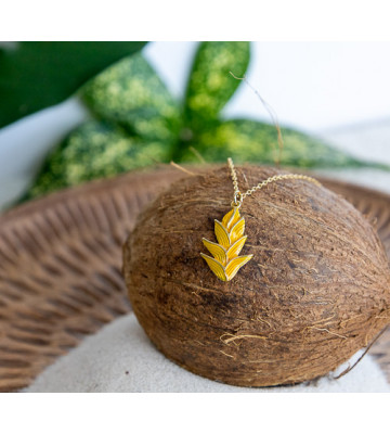 Chaîne et pendentif balisier · Soleyka · Martinique