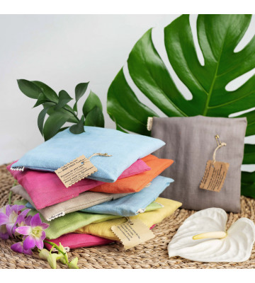 dessous de plat épicé - tissus lin . fait main . Martinique